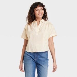 Universal Thread Yellow Striped Blouse